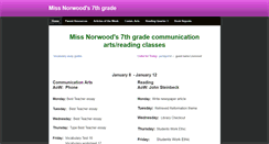 Desktop Screenshot of missnorwood.weebly.com