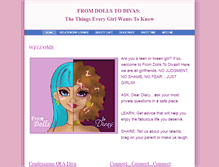 Tablet Screenshot of dolls2divas.weebly.com