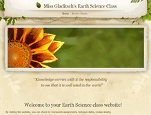 Tablet Screenshot of iloveearthscience.weebly.com