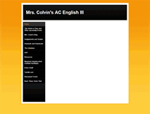 Tablet Screenshot of colvinsj.weebly.com