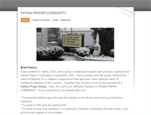 Tablet Screenshot of fatimaprayercommunity.weebly.com