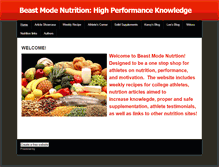 Tablet Screenshot of beastmodenutrition.weebly.com