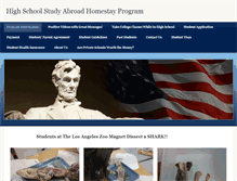 Tablet Screenshot of highschoolstudyabroadhomestayprogram.weebly.com