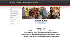 Desktop Screenshot of meganhilton.weebly.com