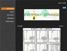 Tablet Screenshot of everydaystrange.weebly.com