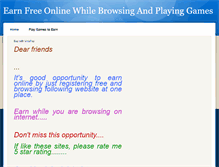 Tablet Screenshot of earn-freeonline.weebly.com