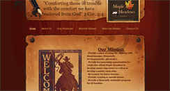 Desktop Screenshot of maplemeadowsyouthranch.weebly.com