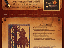 Tablet Screenshot of maplemeadowsyouthranch.weebly.com