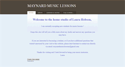 Desktop Screenshot of maynardmusiclessons.weebly.com