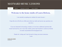 Tablet Screenshot of maynardmusiclessons.weebly.com