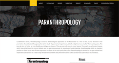 Desktop Screenshot of paranthropologyjournal.weebly.com