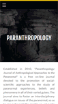 Mobile Screenshot of paranthropologyjournal.weebly.com