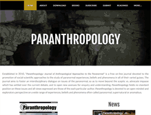 Tablet Screenshot of paranthropologyjournal.weebly.com