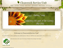 Tablet Screenshot of clearcreekserviceunit.weebly.com