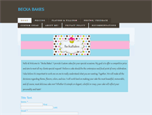 Tablet Screenshot of beckabakes.weebly.com