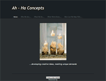 Tablet Screenshot of ahhaconcepts.weebly.com