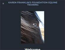 Tablet Screenshot of kffoundationequinetraining.weebly.com