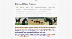 Desktop Screenshot of diamondmagicarabians.weebly.com