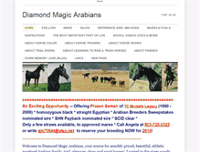 Tablet Screenshot of diamondmagicarabians.weebly.com