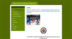 Desktop Screenshot of lakecypresscamp.weebly.com