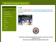 Tablet Screenshot of lakecypresscamp.weebly.com
