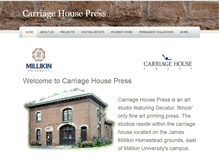 Tablet Screenshot of carriagehousepress.weebly.com