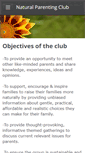 Mobile Screenshot of naturalparentingclub.weebly.com