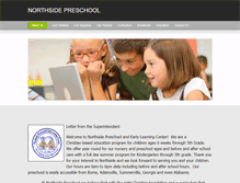 Tablet Screenshot of northsidepreschool.weebly.com