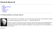 Tablet Screenshot of elizabethblackwell.weebly.com