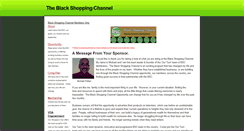 Desktop Screenshot of blackshoppingchannel.weebly.com