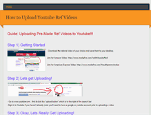 Tablet Screenshot of howtouploadyoutuberefvideos.weebly.com