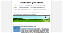 Desktop Screenshot of constructionequipmentindia.weebly.com