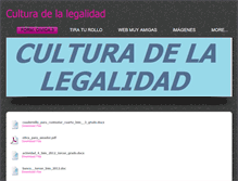 Tablet Screenshot of culturadelalegalidad.weebly.com