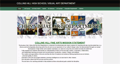 Desktop Screenshot of collinshillvisualart.weebly.com