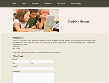 Tablet Screenshot of grubbsgroup.weebly.com