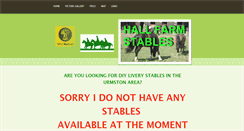 Desktop Screenshot of hallfarmstables.weebly.com
