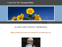 Tablet Screenshot of iloveyoutenthousandmiles.weebly.com