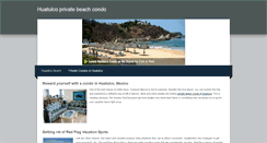Desktop Screenshot of huatulcoprivatebeachcondo.weebly.com