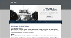 Desktop Screenshot of mistermills.weebly.com