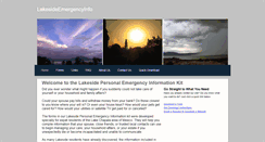 Desktop Screenshot of lakesideemergencyinfo.weebly.com