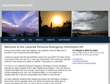Tablet Screenshot of lakesideemergencyinfo.weebly.com