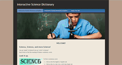 Desktop Screenshot of interactivesciencedictionary.weebly.com