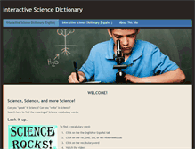 Tablet Screenshot of interactivesciencedictionary.weebly.com