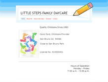 Tablet Screenshot of littlestepsfamilydaycare.weebly.com