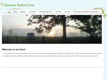 Tablet Screenshot of harmonyhollowfarm.weebly.com