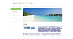 Desktop Screenshot of lakshadweeptourism.weebly.com