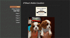 Desktop Screenshot of osheasnoblecavaliers.weebly.com