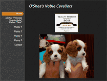 Tablet Screenshot of osheasnoblecavaliers.weebly.com