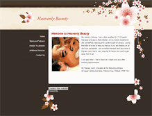 Tablet Screenshot of heavenlybeautytherapy.weebly.com