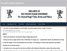 Tablet Screenshot of docmojosmagicemporium.weebly.com